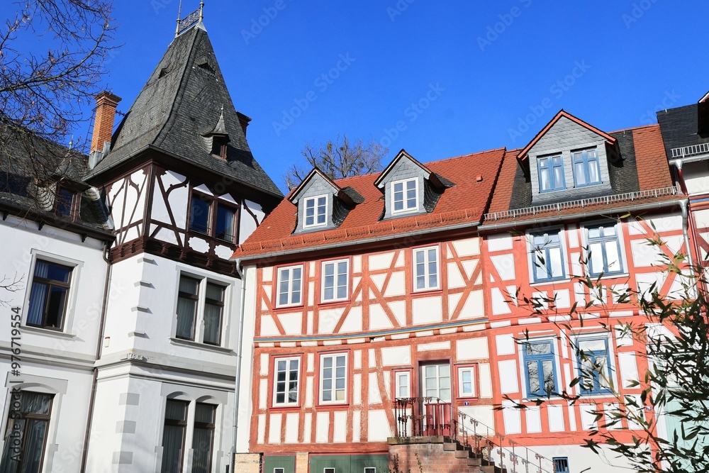 Blick in die Altstadt von Idstein in Hessen Blick in die Altstadt von Idstein in Hessen