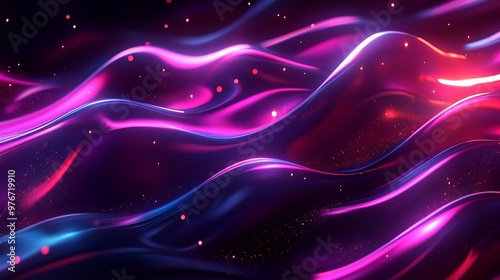 Abstract Wavy Pattern with Vibrant Colors