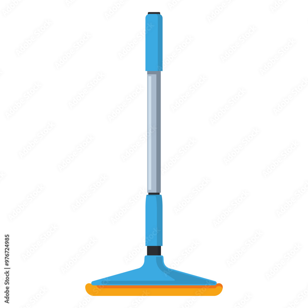 Dust mop for floor cleaning vector cartoon illustration isolated on a white background. Dust mop for floor cleaning vector cartoon illustration isolated on a white background.