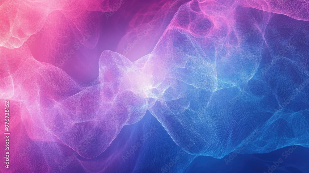Abstract colorful waves of light in vibrant pink and blue digital background Abstract colorful waves of light in vibrant pink and blue digital background