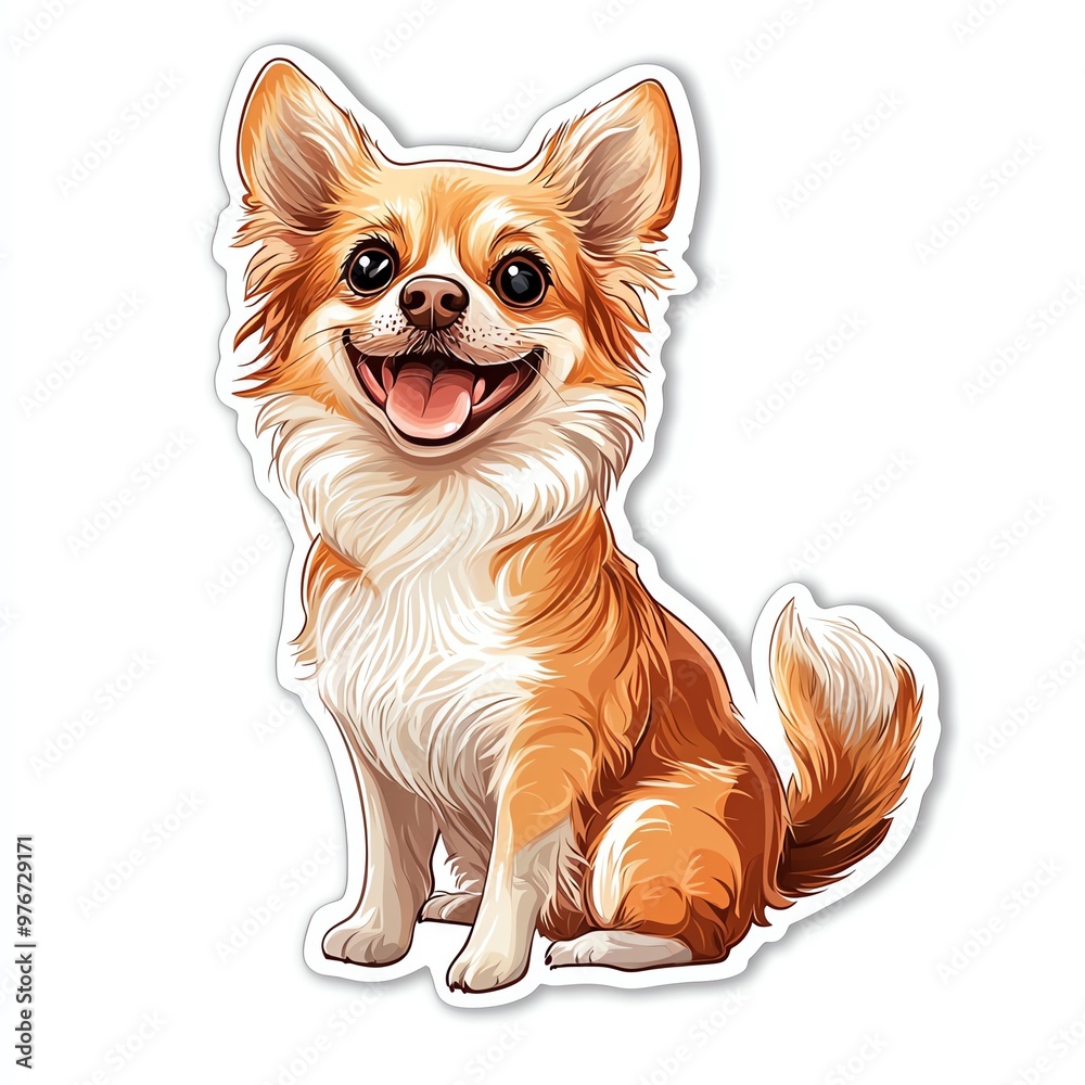 Cheerful Chihuahua with a joyful expression, perfect for pet lovers and animal-themed designs. Cheerful Chihuahua with a joyful expression, perfect for pet lovers and animal-themed designs.
