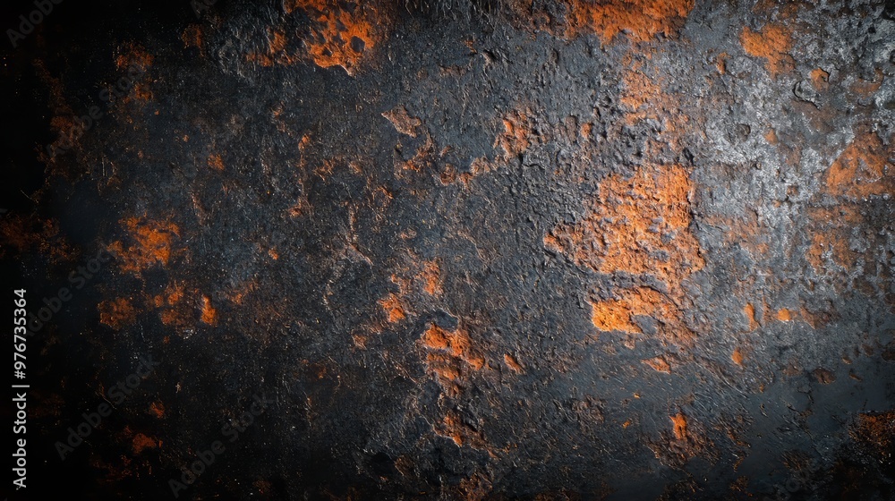 Worn grunge wall with cracked and peeling paint, rough textures in dark gray and rust tones, distressed surface with weathered spots, gritty and industrial style, moody and atmospheric Worn grunge wall with cracked and peeling paint, rough textures in dark gray and rust tones, distressed surface with weathered spots, gritty and industrial style, moody and atmospheric