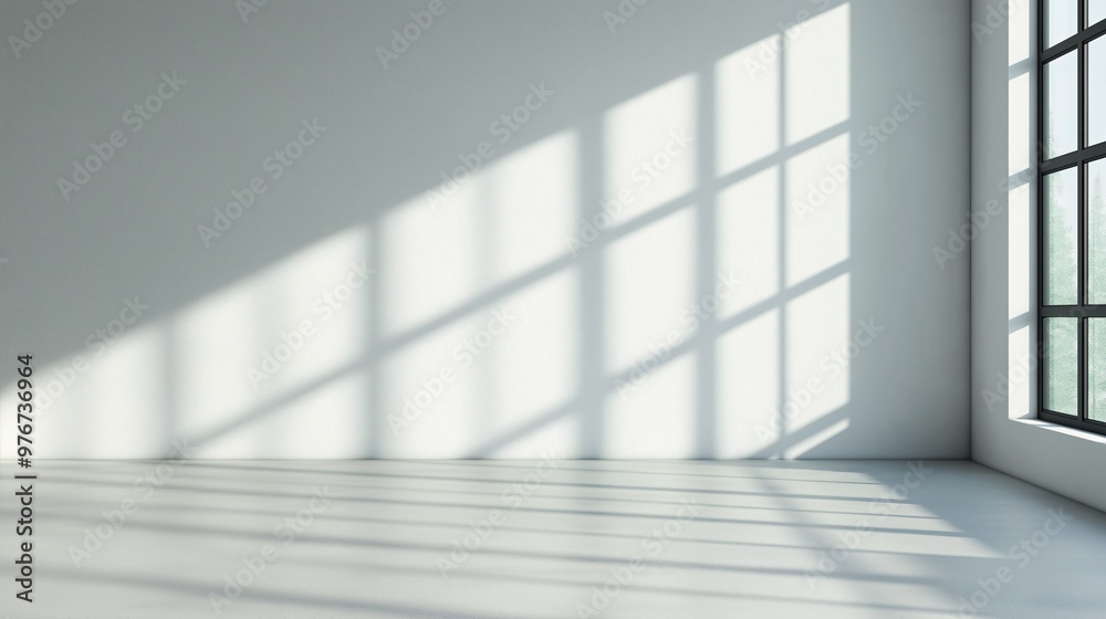 Sunlit Minimalism: A pristine white room bathed in natural light from a large window, offering a blank canvas for creativity. Sunlit Minimalism: A pristine white room bathed in natural light from a large window, offering a blank canvas for creativity.