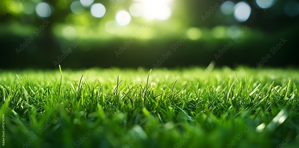 Closeup of Lush Green Grass