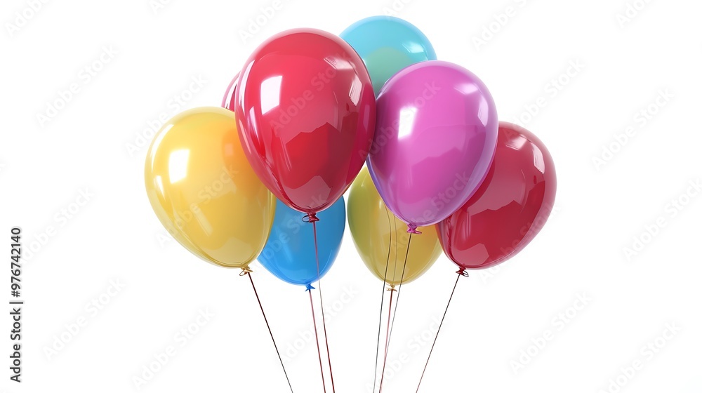 balloons isolated on white background balloons isolated on white background