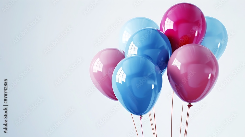 balloons isolated on white background