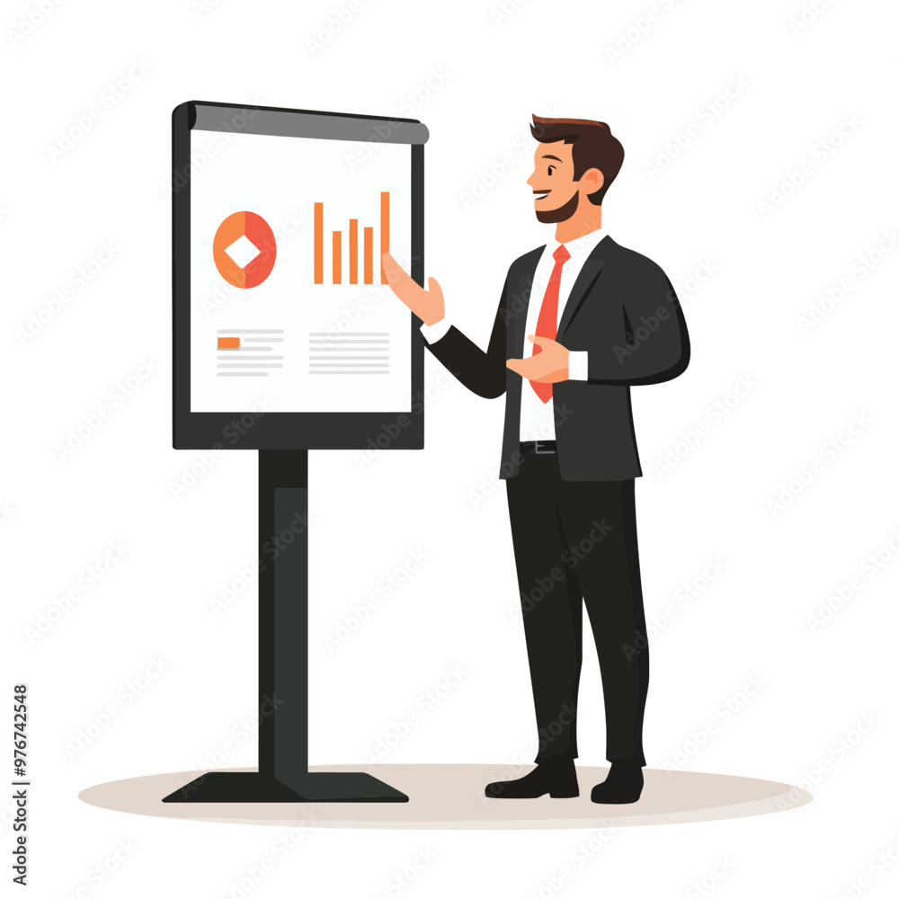 A person giving a presentation A person giving a presentation