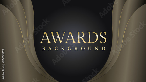 Black gold royal awards graphics background lines sparkle elegant shine modern glitter template luxury premium corporate abstract design.
