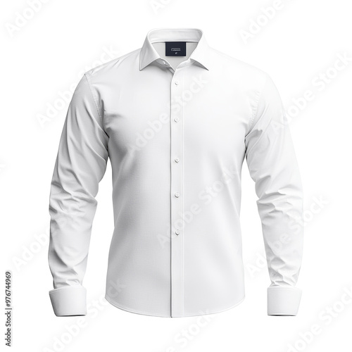 Elegant white dress shirt for formal and business occasions