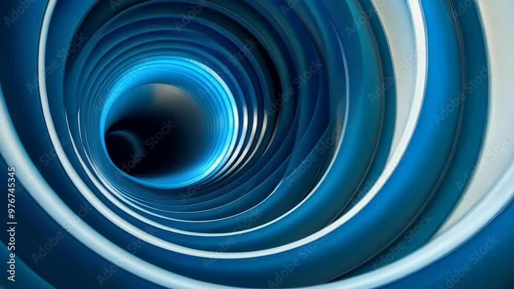 Exploring mesmerizing blue spiral patterns in a cylindrical structure during a bright afternoon Exploring mesmerizing blue spiral patterns in a cylindrical structure during a bright afternoon