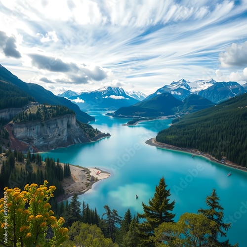 Lake in the mountains