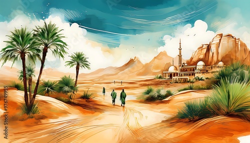 Saudi National Day Poster photo