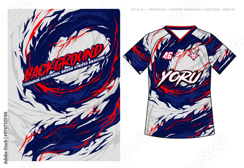 Sublimation Jersey design claw ripped neon color combination vector background blue pink, modern classic pattern texture, abstract sport apparel soccer football cycling fishing dragon swirl vector