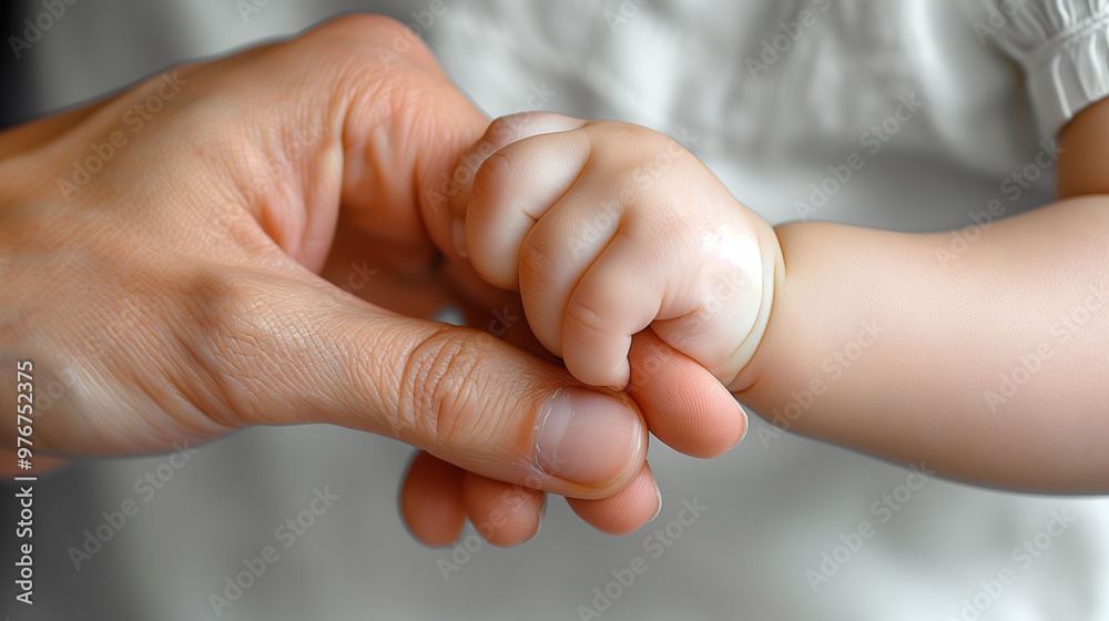 Hand of the child in a hand of mother. Hand of the child in a hand of mother.