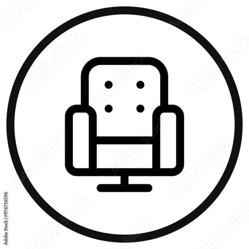 Editable cinema chair, furniture, theater seat vector icon. Movie, cinema, entertainment. Part of a big icon set family. Perfect for web and app interfaces, presentations, infographics, etc