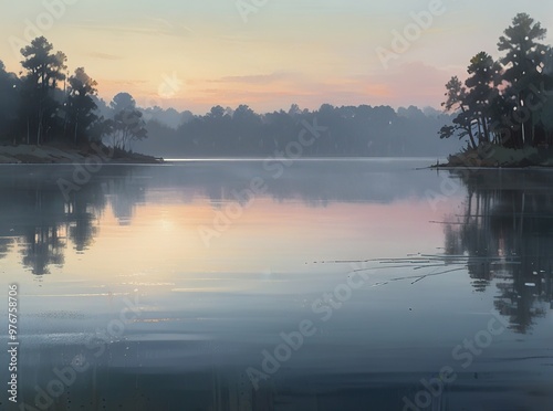 sunrise on the lake