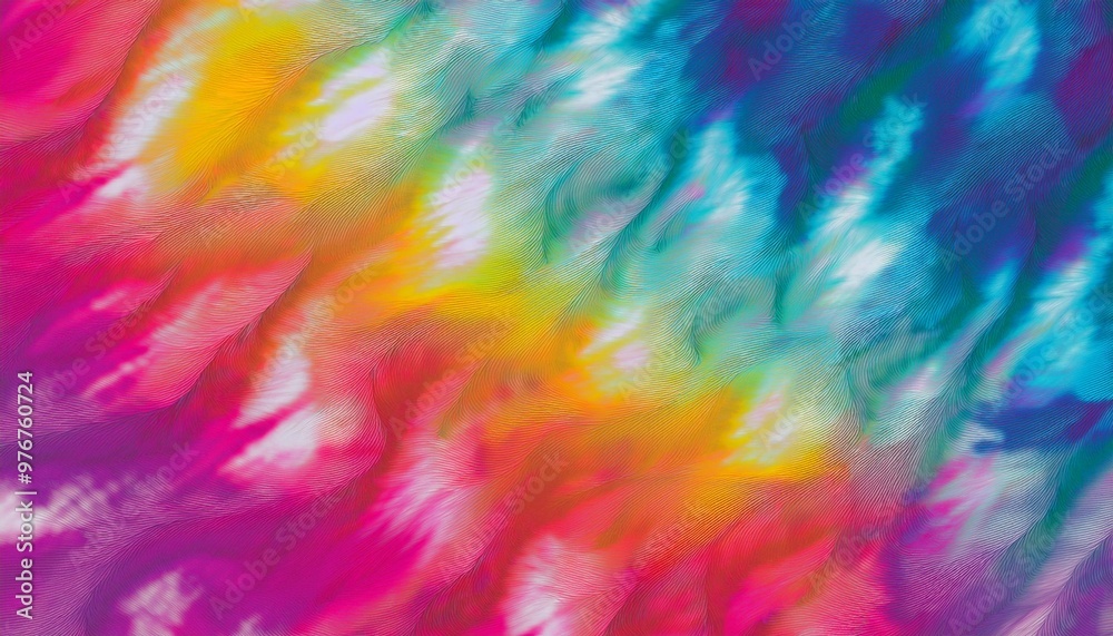 Gradient Dreams: Tie-Dye Textures in Lush Color Shift Gradient Dreams: Tie-Dye Textures in Lush Color Shift