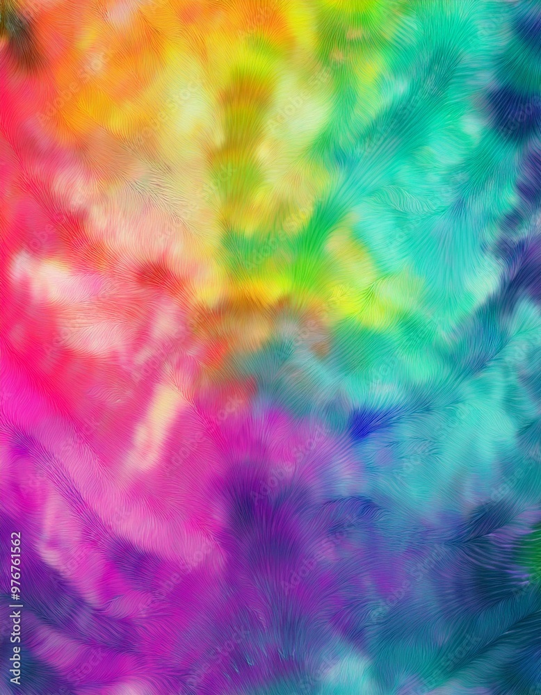 Artful Hues: A Gradient Tie-Dye Fabric in Vivid, Seamless Transitions Artful Hues: A Gradient Tie-Dye Fabric in Vivid, Seamless Transitions
