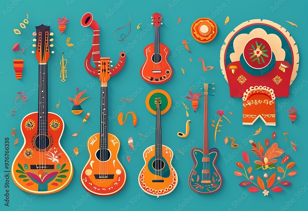 Naklejka premium mariachi