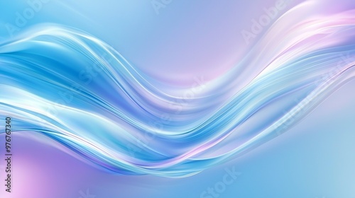 Abstract Blue and Purple Wavy Pattern