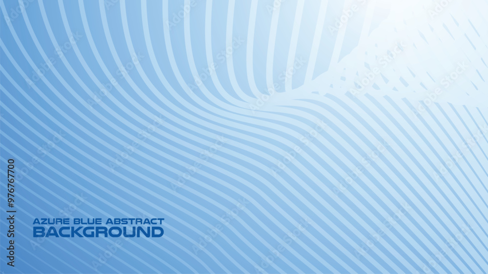 Azure Blue abstract background with curve line for backdrop or presentation Azure Blue abstract background with curve line for backdrop or presentation