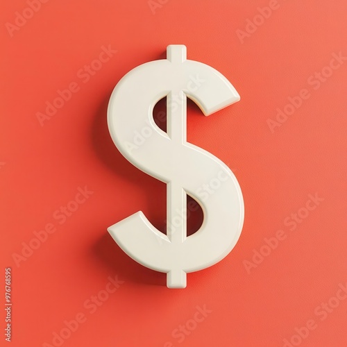 Dollar symbol with arrow indicating profit growth, finance, 3D illustration