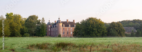 castle slangenburg in doetinchem and surrounding green landscape photo