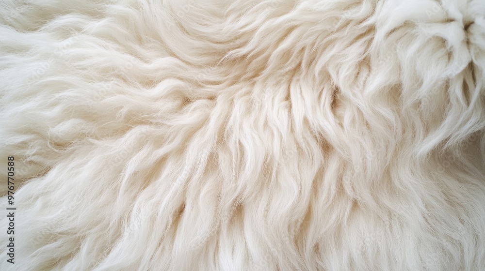 White Sheep Fur Close-Up, Soft Wool Texture for Textile and Natural Material Design White Sheep Fur Close-Up, Soft Wool Texture for Textile and Natural Material Design
