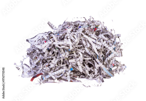 Shredded Paper, Transparent background
