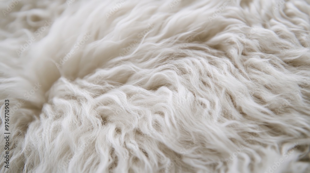 White Sheep Fur Close-Up, Soft Wool Texture for Textile and Natural Material Design White Sheep Fur Close-Up, Soft Wool Texture for Textile and Natural Material Design
