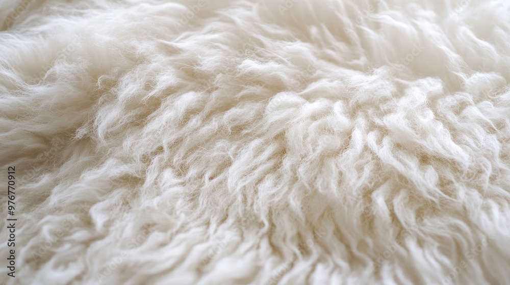 White Sheep Fur Close-Up, Soft Wool Texture for Textile and Natural Material Design White Sheep Fur Close-Up, Soft Wool Texture for Textile and Natural Material Design