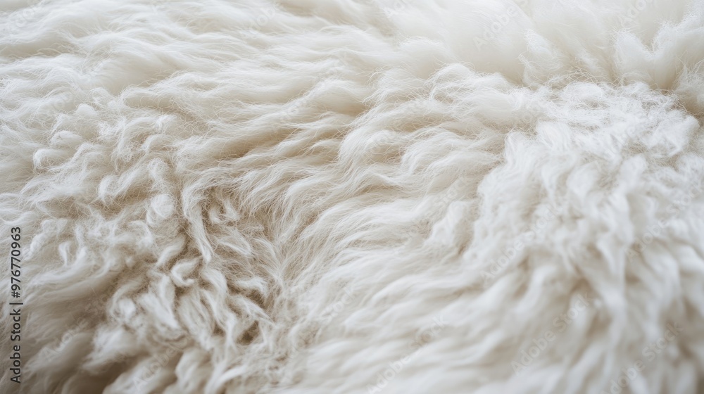 White Sheep Fur Close-Up, Soft Wool Texture for Textile and Natural Material Design White Sheep Fur Close-Up, Soft Wool Texture for Textile and Natural Material Design