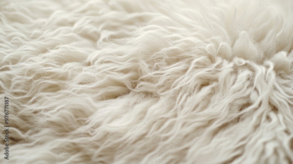 White Sheep Fur Close-Up, Soft Wool Texture for Textile and Natural Material Design White Sheep Fur Close-Up, Soft Wool Texture for Textile and Natural Material Design