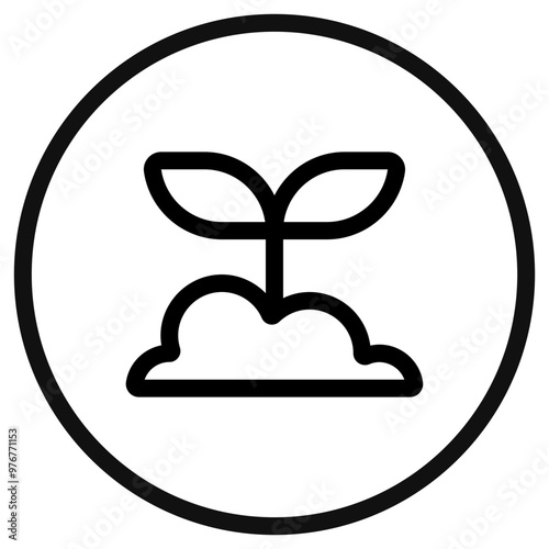 Editable seedling, plant vector icon. Nature, gardening, farming. Part of a big icon set family. Perfect for web and app interfaces, presentations, infographics, etc