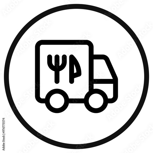 Editable delivery truck vector icon. Part of a big icon set family. Perfect for web and app interfaces, presentations, infographics, etc