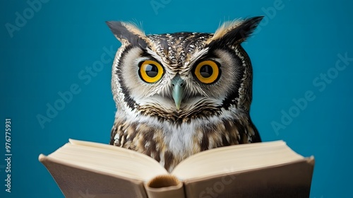 Wallpaper Mural 本を読むフクロウ Torontodigital.ca