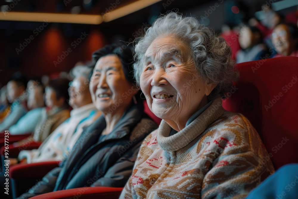 Elderly people watching movies Elderly people watching movies