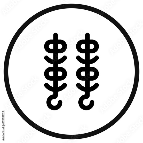 Editable bbq, shish kebab, satay vector icon. Part of a big icon set family. Perfect for web and app interfaces, presentations, infographics, etc