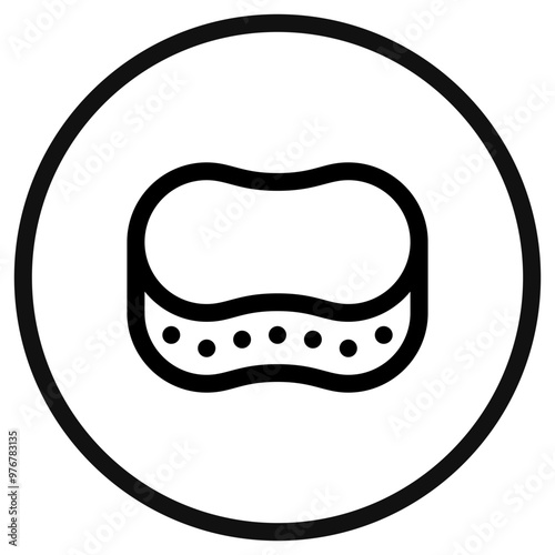 Editable cleaning sponge, scrubber vector icon. Part of a big icon set family. Perfect for web and app interfaces, presentations, infographics, etc
