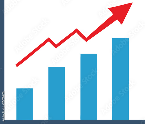 Free Download Bar Chart Vector Icon. Flat icon isolated on the white background. Editable EPS file. Vector illustration. - GFXLoad