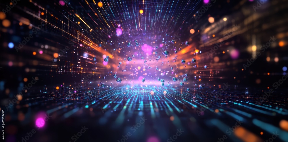 Abstract quantum computing with floating particles and grids
Abstract quantum computing with floating particles and grids