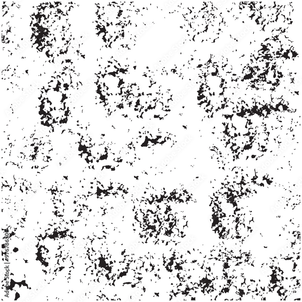 Black and white grunge texture. Abstract background. Vector illustration.