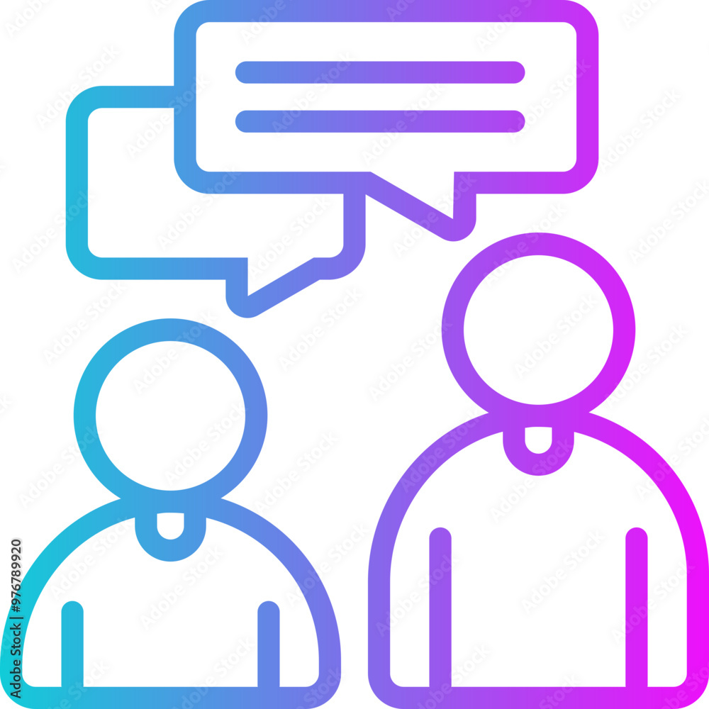 Communication Gradient Icon Design Vector Communication Gradient Icon Design Vector