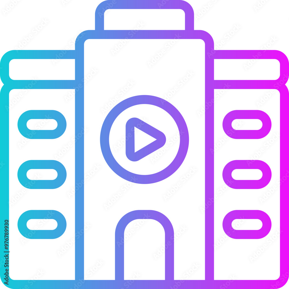 Company Gradient Icon Design Vector Company Gradient Icon Design Vector