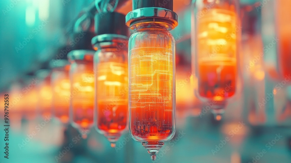 Glowing Circuit Tubes. Glowing Circuit Tubes.