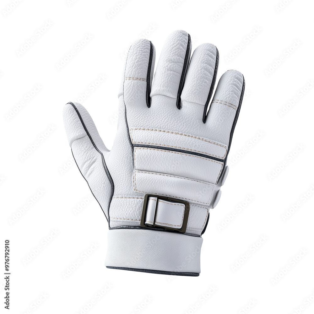 White sports glove for athletes and outdoor activities White sports glove for athletes and outdoor activities