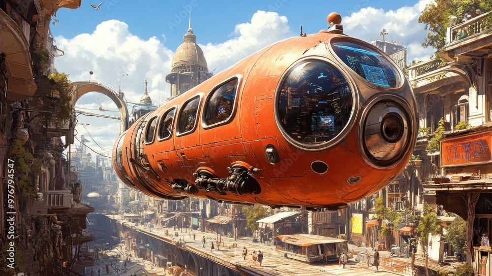 Futuristic City Transport. Futuristic City Transport.
