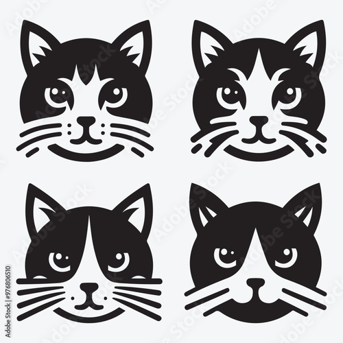 Cat Silhouette Bundle Clip Art Vector Illustration for Animal Lovers