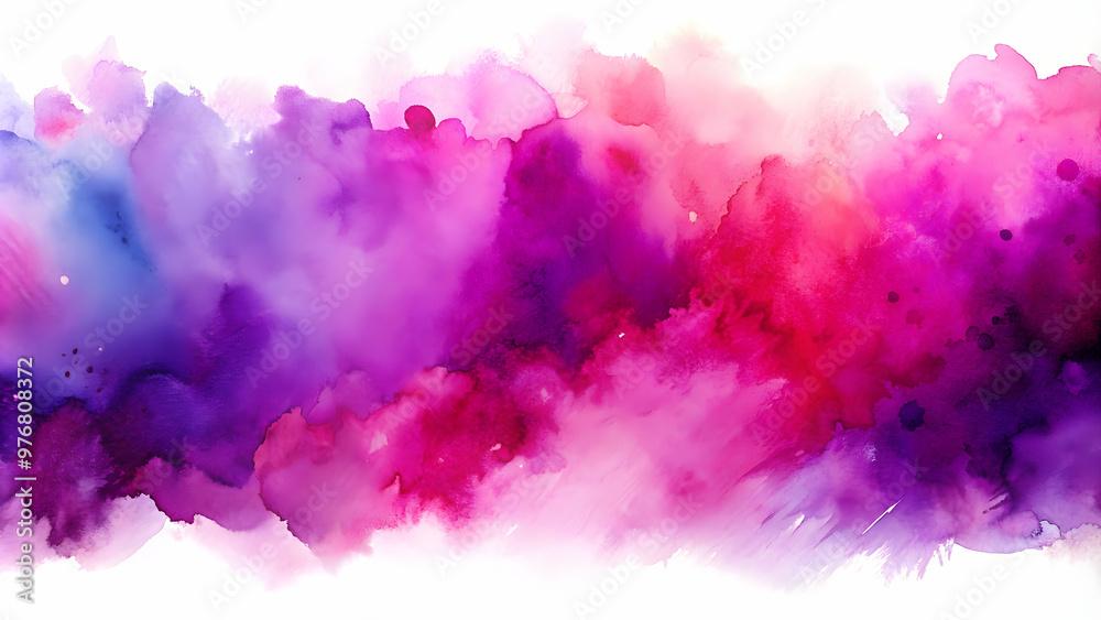 Abstract purple-pink watercolor background with vibrant brush strokes, watercolor, abstract, pink, purple, artistic, vibrant