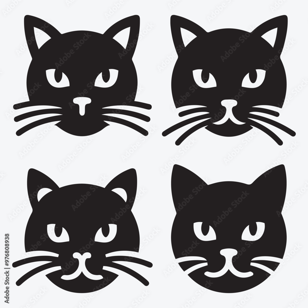 Cat Silhouette Bundle Clip Art Vector Illustration for Animal Lovers Cat Silhouette Bundle Clip Art Vector Illustration for Animal Lovers